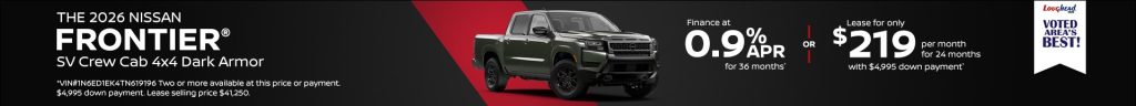 2026 Nissan Frontier Crew Cab SV 4x4 Dark Armor
