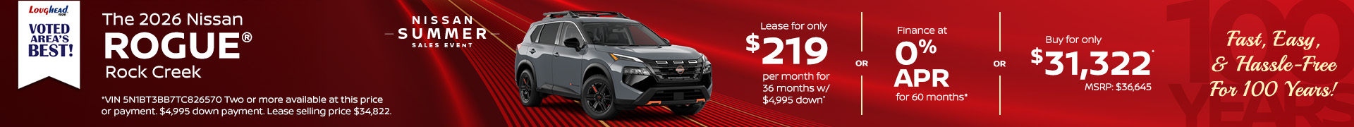 2026 Nissan Rogue Rock Creek