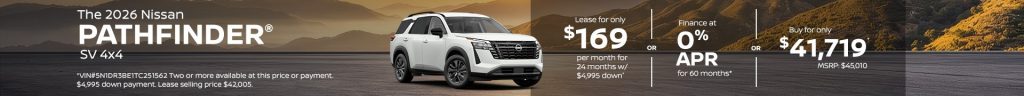 2026 Nissan Pathfinder SV 4x4