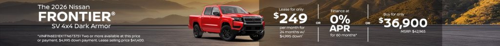 2026 Nissan Frontier SV 4x4 Dark Armor