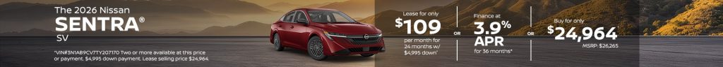 2026 Nissan Sentra SV
