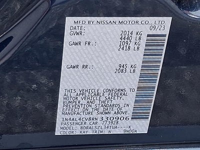 2024 Nissan Altima 2.0 SR Turbo