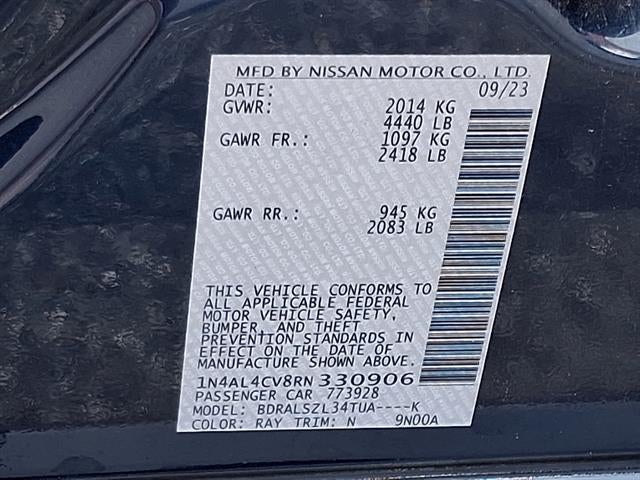 2024 Nissan Altima 2.0 SR Turbo