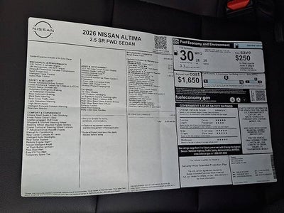 2026 Nissan Altima SR