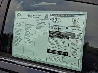 2026 Nissan Altima SR