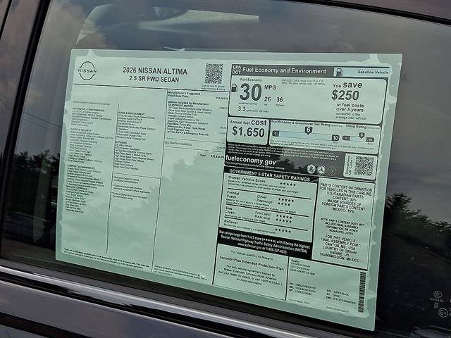 2026 Nissan Altima SR