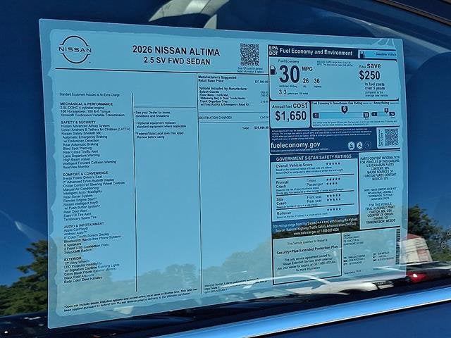 2026 Nissan Altima SV