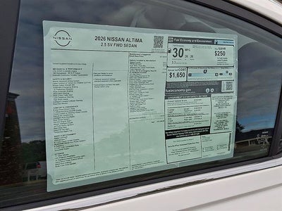 2026 Nissan Altima SV