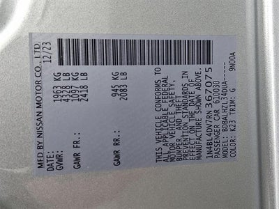 2024 Nissan Altima 2.5 SV