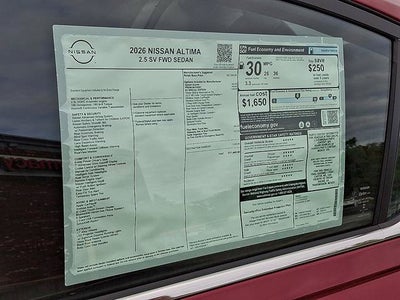 2026 Nissan Altima SV