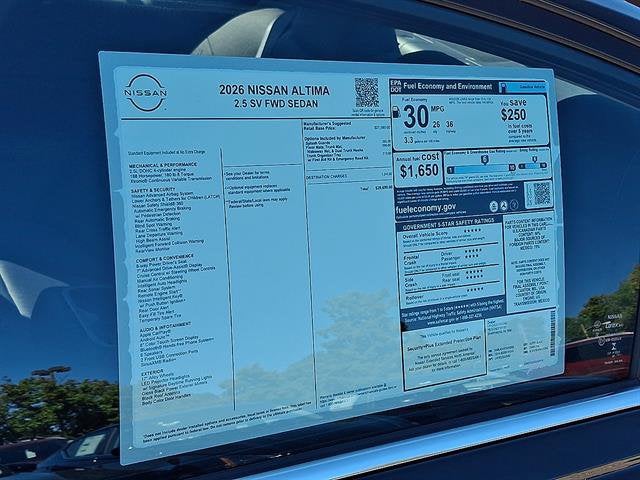 2026 Nissan Altima SV