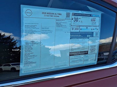 2026 Nissan Altima SV
