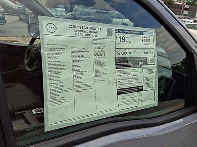 2026 Nissan Frontier SV