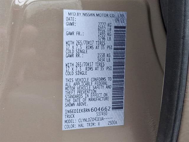 2024 Nissan Frontier PRO-4X