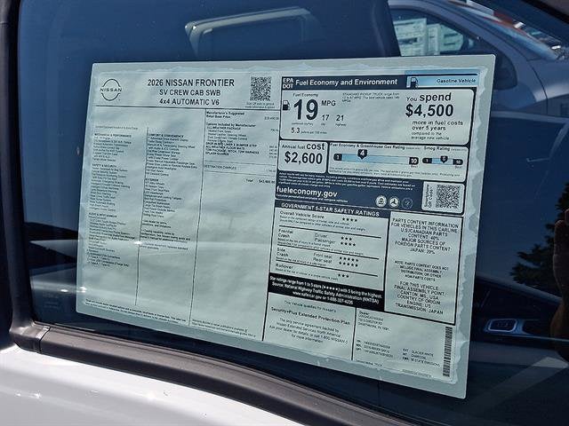 2026 Nissan Frontier SV