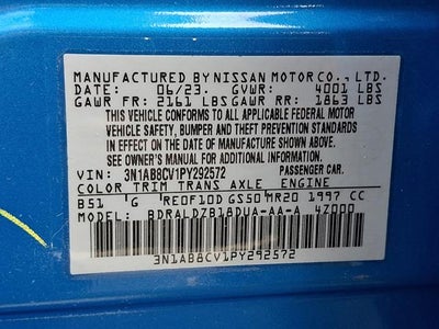 2023 Nissan Sentra SV