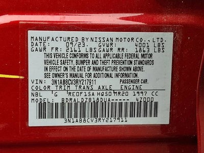 2024 Nissan Sentra SV