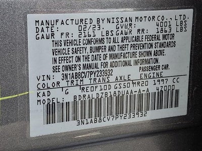 2023 Nissan Sentra SV