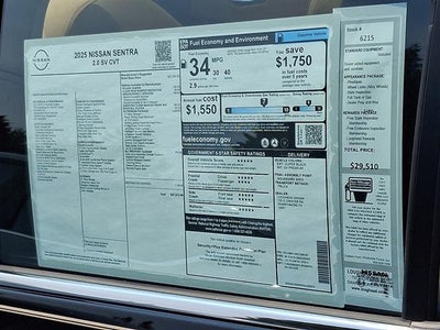 2025 Nissan Sentra SV