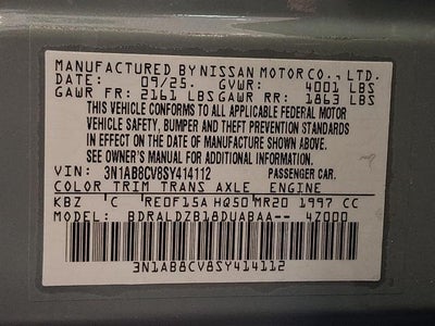 2025 Nissan Sentra SV