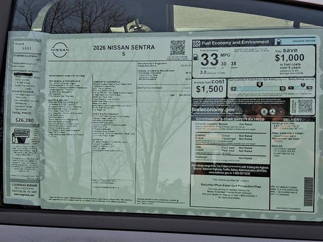 2026 Nissan Sentra S