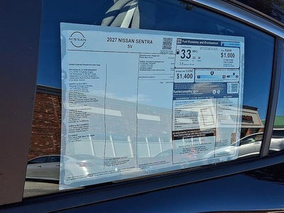 2027 Nissan Sentra SV