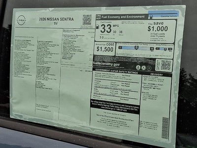 2026 Nissan Sentra SV