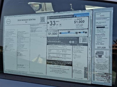 2026 Nissan Sentra SV