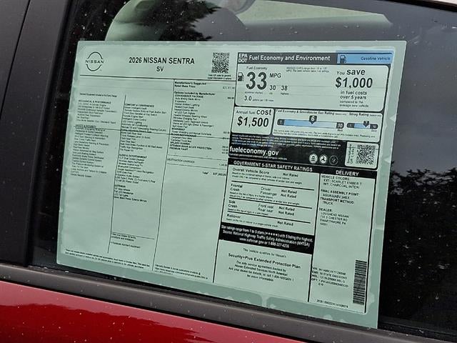 2026 Nissan Sentra SV