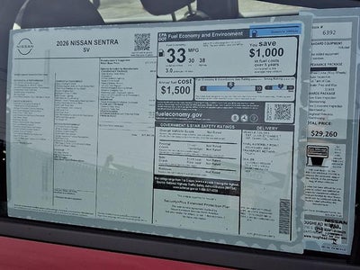 2026 Nissan Sentra SV