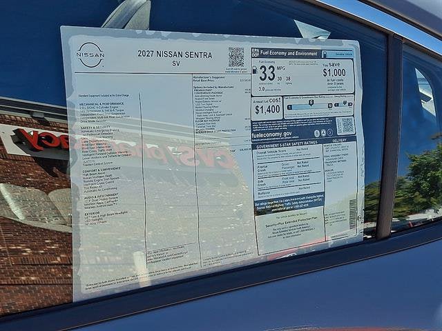 2027 Nissan Sentra SV