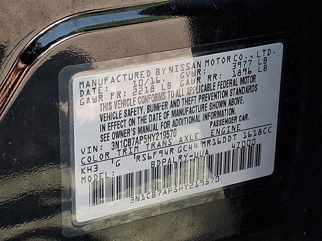 2017 Nissan Sentra SR Turbo 6 Speed