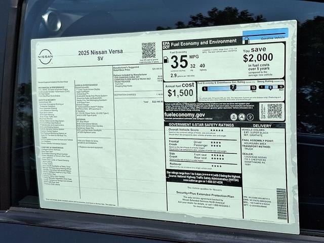 2025 Nissan Versa 1.6 SV