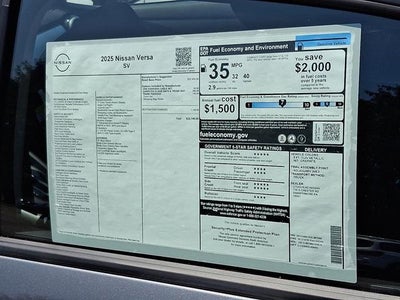 2025 Nissan Versa SV