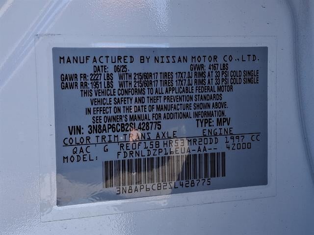 2025 Nissan Kicks SV Intelligent AWD