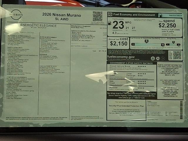 2026 Nissan Murano SL