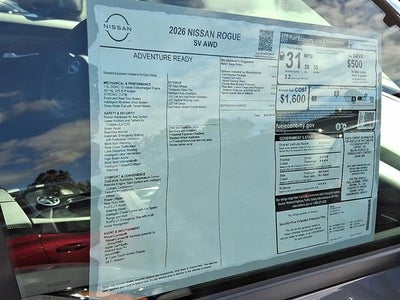 2026 Nissan Rogue SV