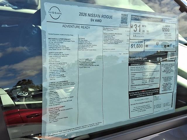 2026 Nissan Rogue SV