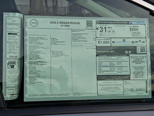 2026 Nissan Rogue SV