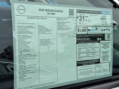 2026 Nissan Rogue SV