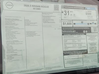 2026 Nissan Rogue SV