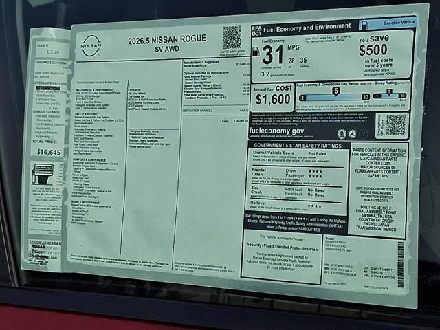 2026 Nissan Rogue SV