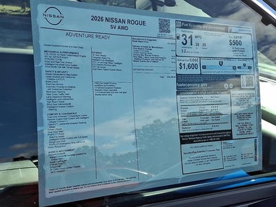 2026 Nissan Rogue SV