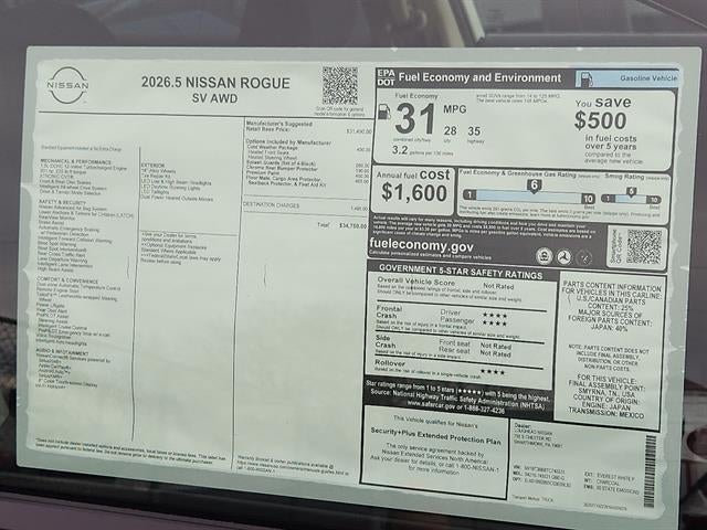 2026 Nissan Rogue SV