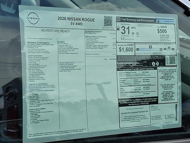 2026 Nissan Rogue SV