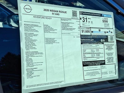 2026 Nissan Rogue SV