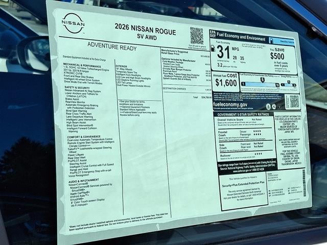 2026 Nissan Rogue SV