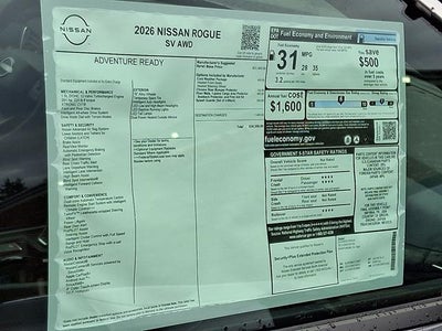 2026 Nissan Rogue SV