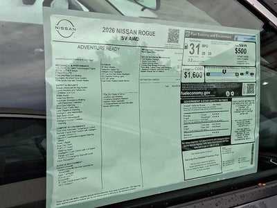 2026 Nissan Rogue SV