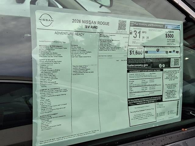 2026 Nissan Rogue SV